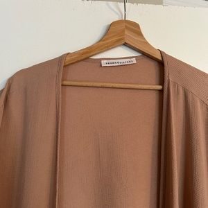 Beige Loose Cardigan/Beach Cover-Up